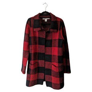 Max Studio Buffalo Plaid Cardigan